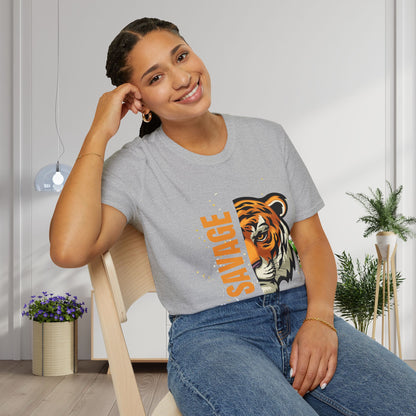 Savage Tiger Adult T-shirt