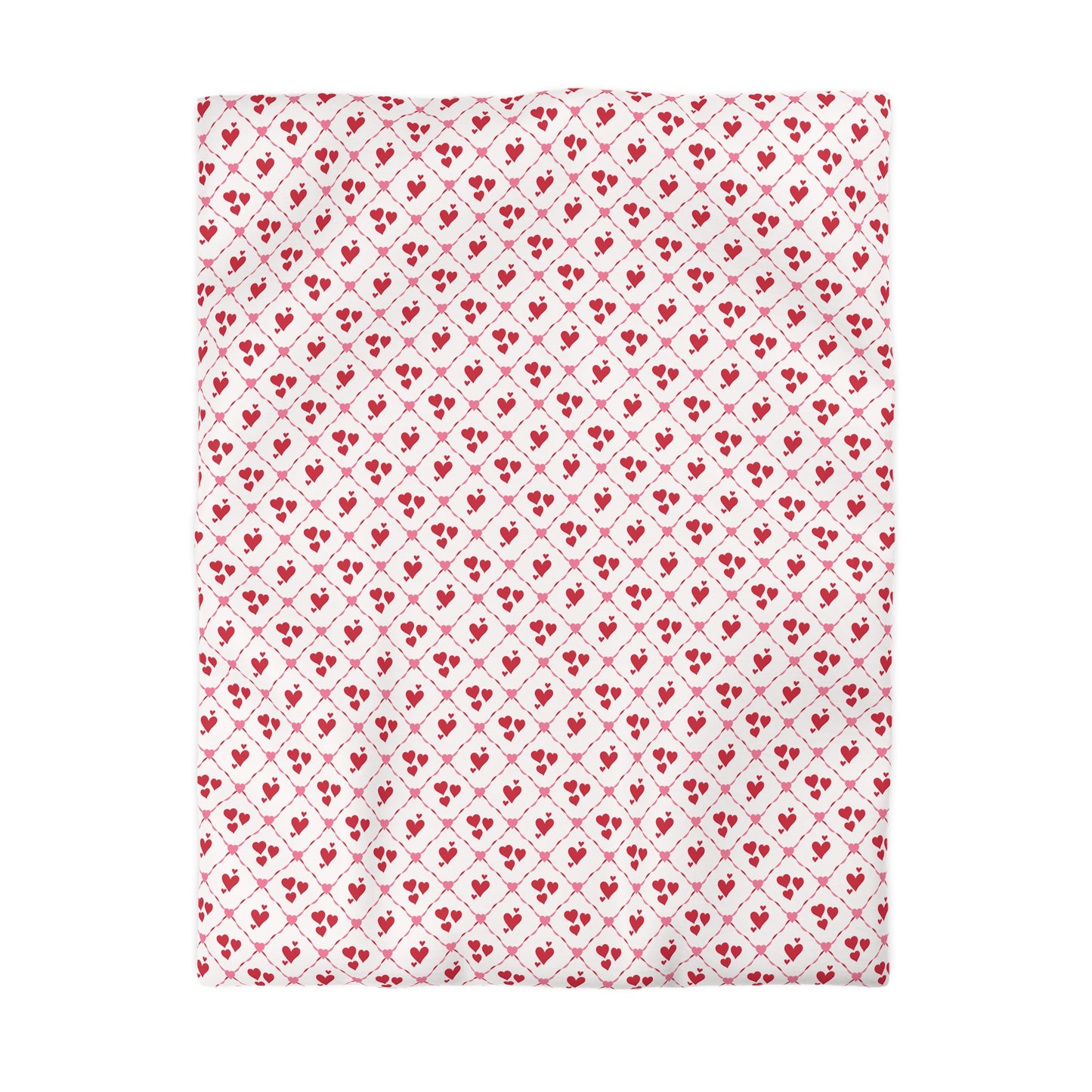 Cupid’s Lattice Microfiber Duvet Cover