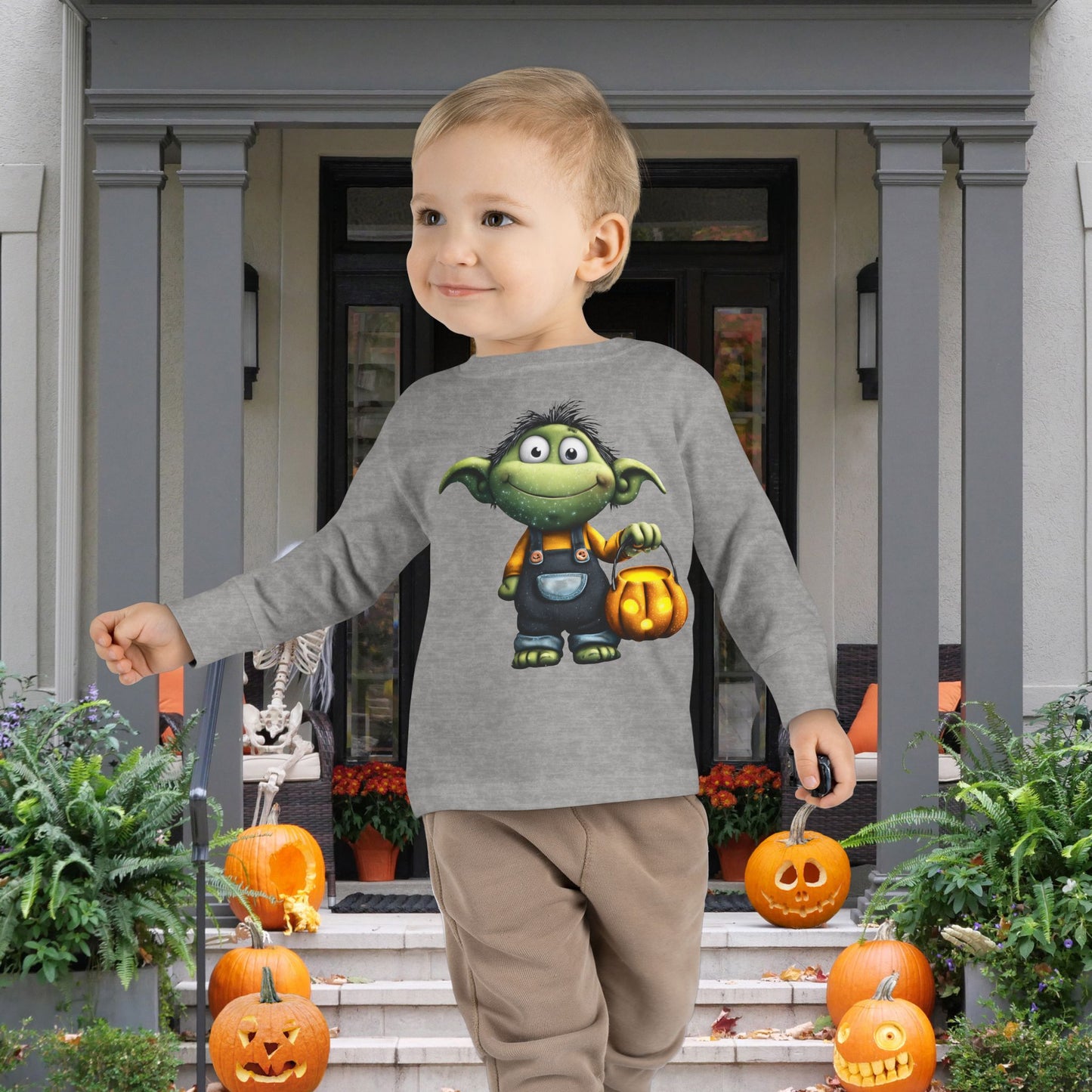 Ghoul Kid on the Block Toddler Long Sleeve Tee