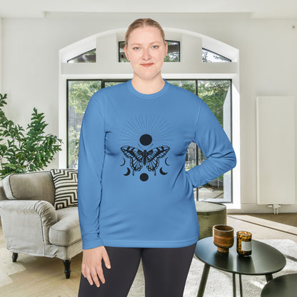 Butterfly w/Sun, Moon, & Stars Adult Long Sleeve Tee
