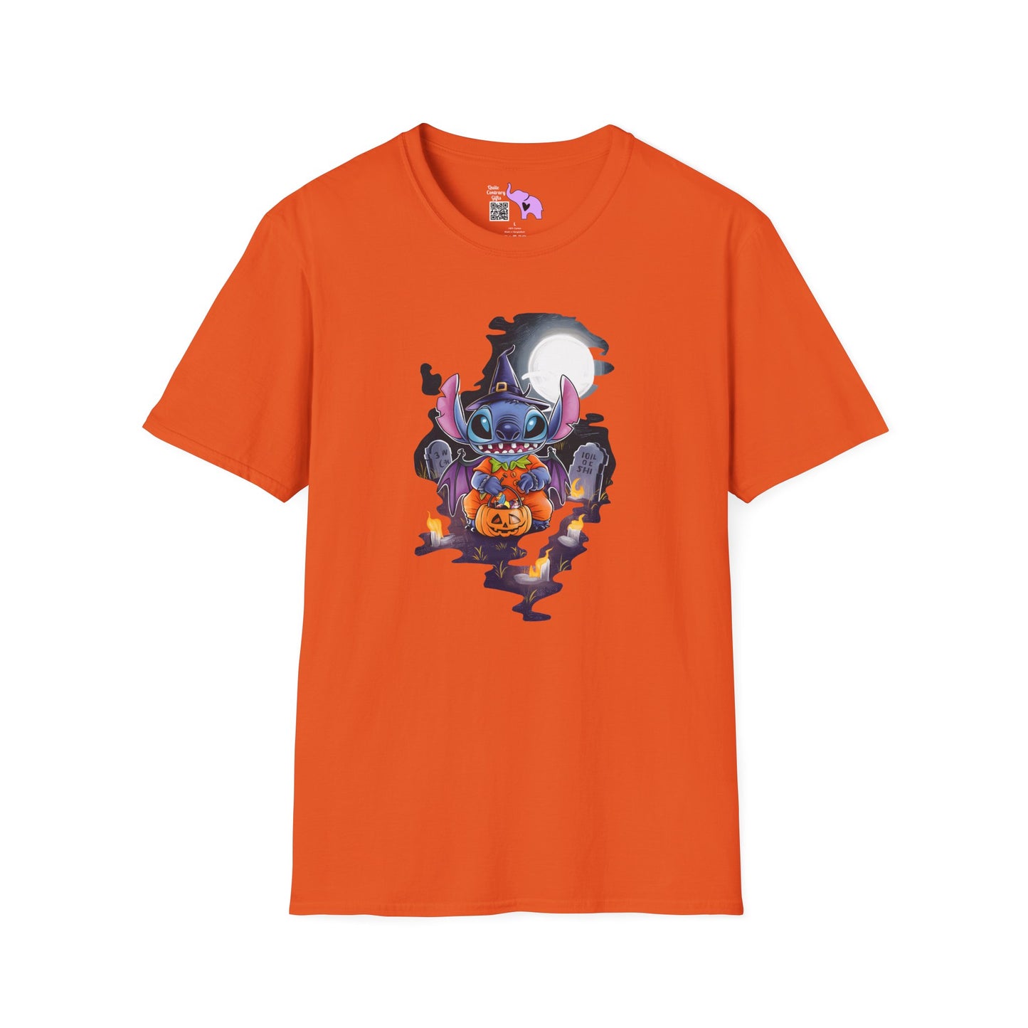 Halloween Stitch Full Moon Adult T-shirt