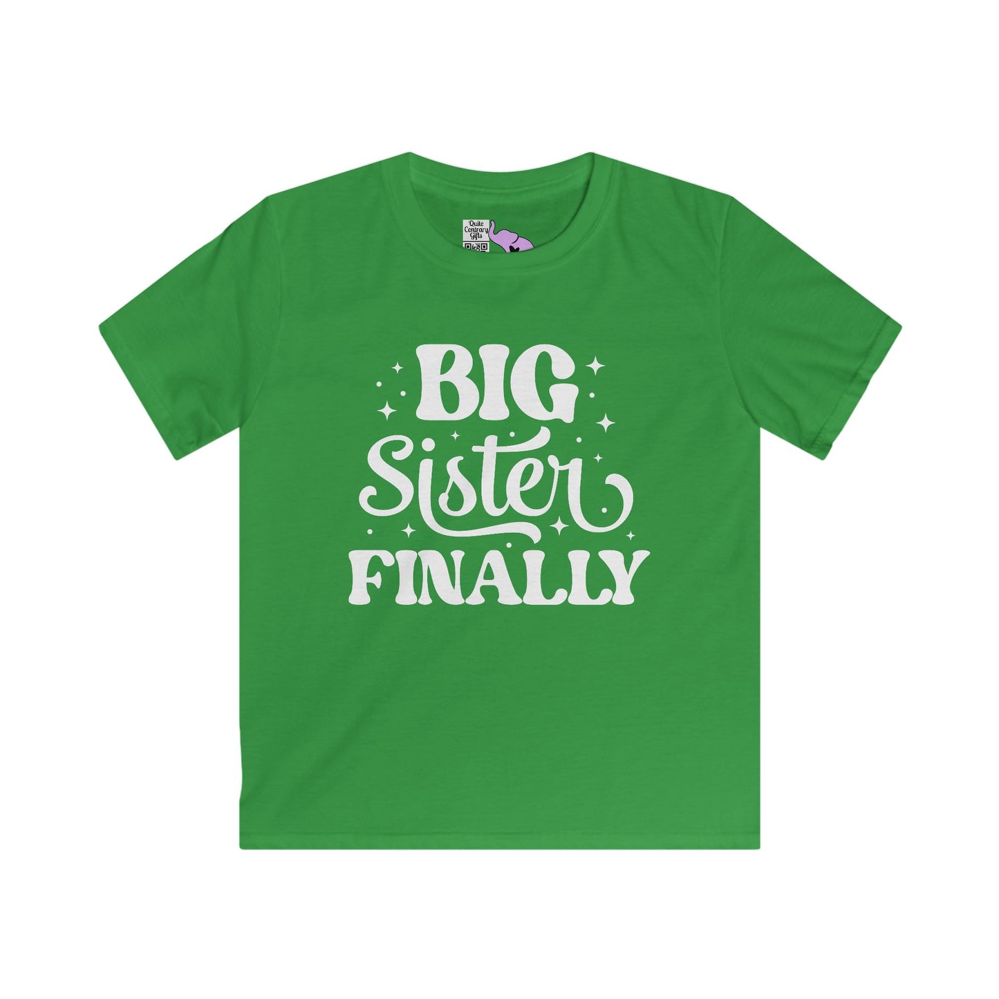 Big Sister Finally (Stars) Youth Softstyle Tee