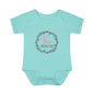 Pink Milestone Wreath Onesie-Five Months