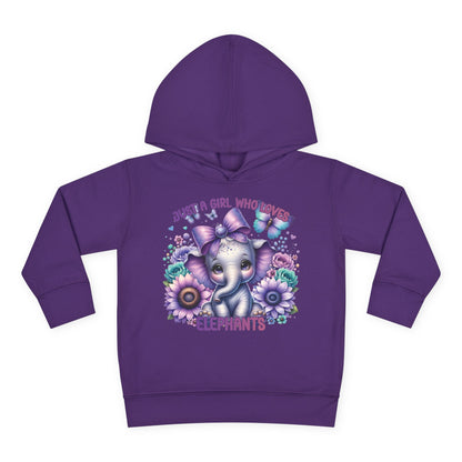 Just A Girl Who Loves Elephants Toddler Hoodie