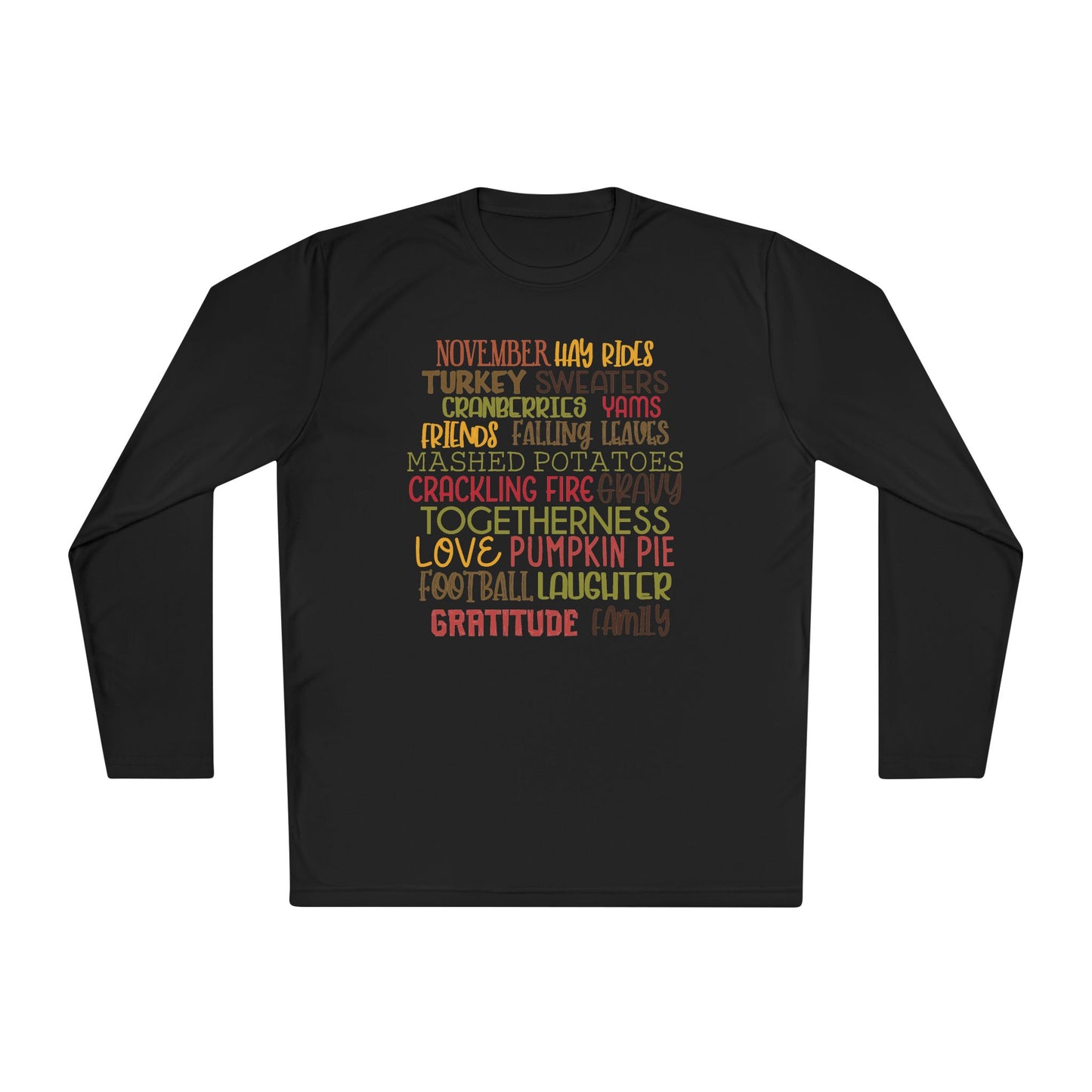 November Words Adult Long Sleeve Tee