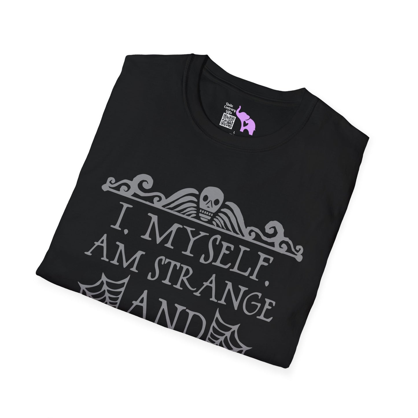 Beetlejuice I Myself Am Strange and Unusual Adult T-shirt
