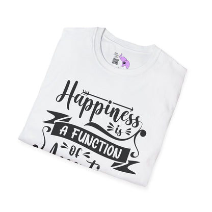 Happiness is a Function of Accepting What Is Adult T-shirt