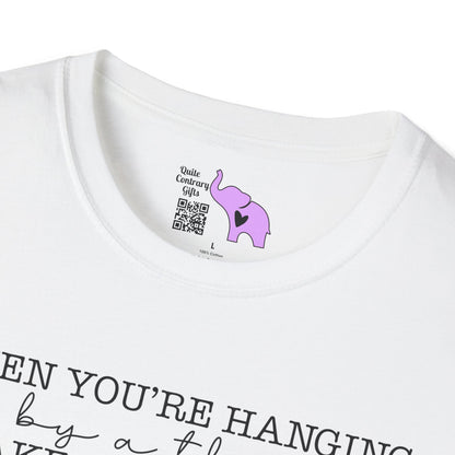 If You're Hanging On By A Thread, Make Sure It's The Hem Of His Garment (Simple) Adult T-shirt