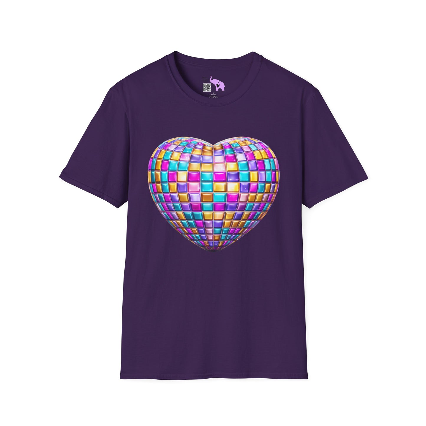 Heart in Blocks Adult T-shirt