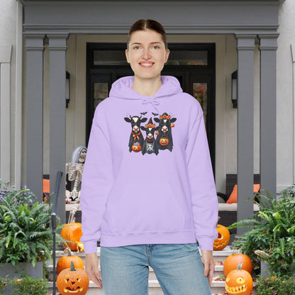 Trick or Treating Cows Heavy Blend™ Hooded Sweatshirt