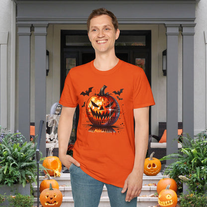 Orange Disco Pumpkin Adult T-shirt