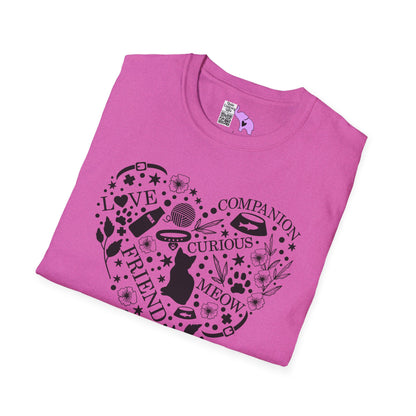 Cats Fill My Heart Adult T-shirt