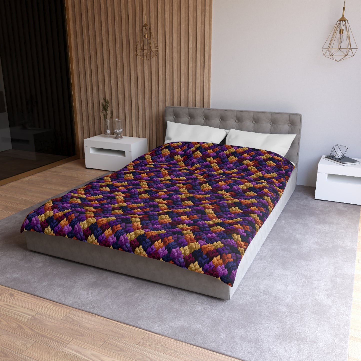 Velour Garden Microfiber Duvet Cover
