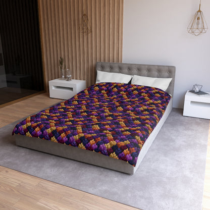 Velour Garden Microfiber Duvet Cover