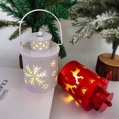 Christmas Flameless Candle Old-Fashioned Lantern