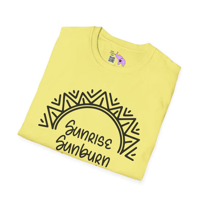 Sunrise Sunburn Sunset Repeat (2) Adult T-shirt