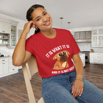It Is What It Is And It's Not Great (Dog) Adult T-shirt