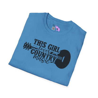 This Girl Loves Country Music Adult T-shirt