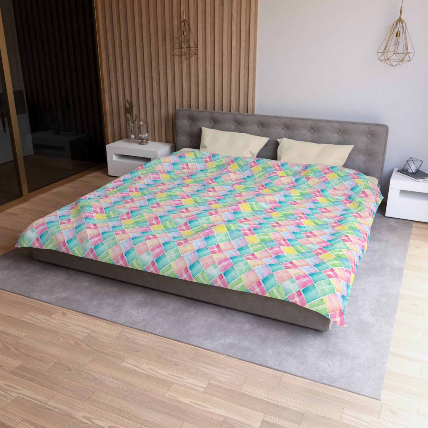 Watercolor Weave Duvet Bedding Set