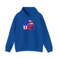 USA Red White & Blue Sunflower Heavy Blend™ Hooded Sweatshirt