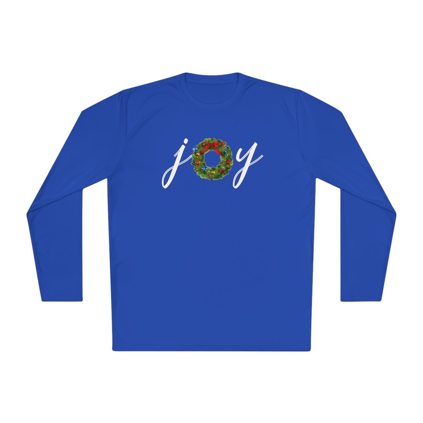 Joy w/Wreath Adult Long Sleeve Tee