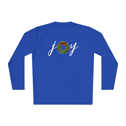 Joy w/Wreath Adult Long Sleeve Tee