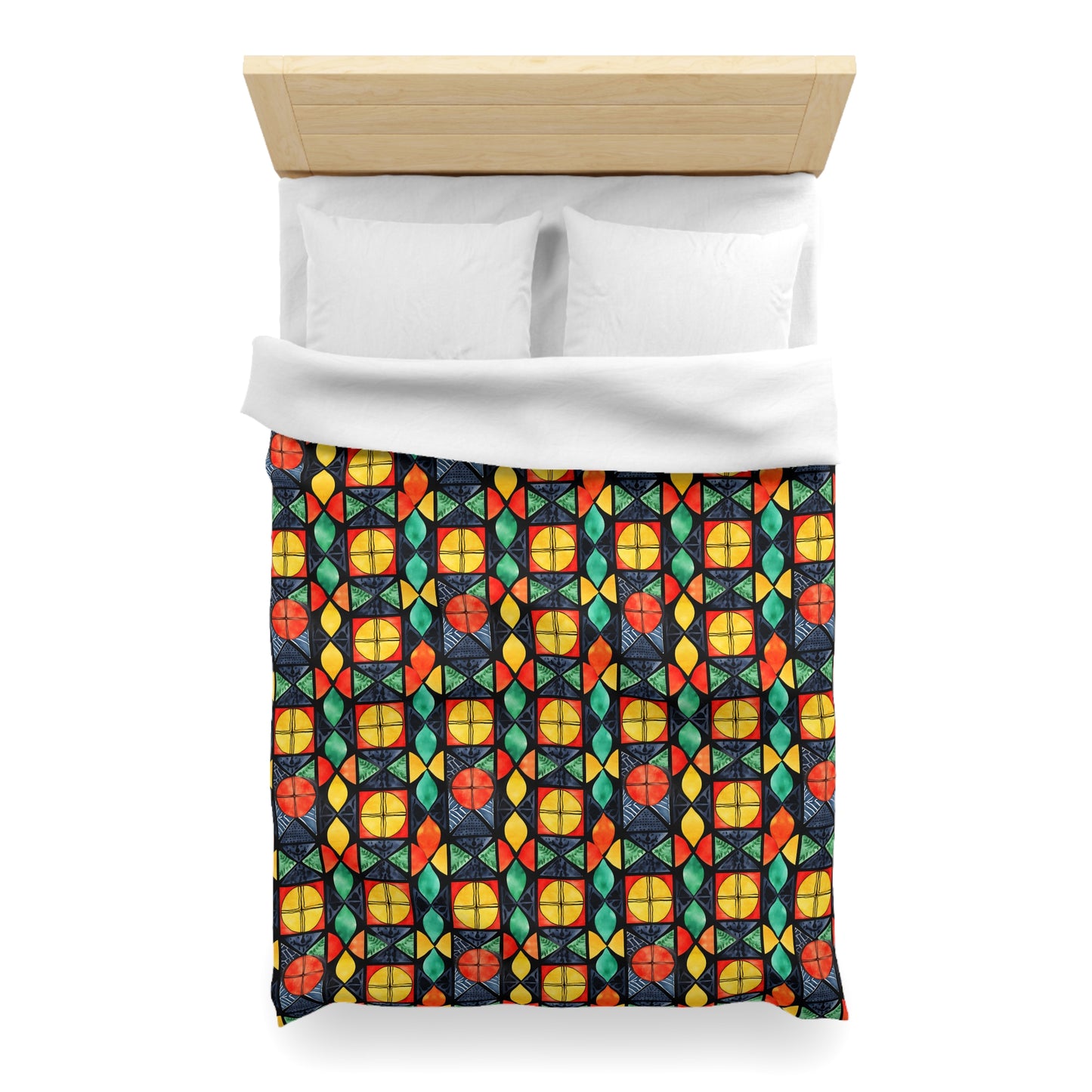 Candlelight Burst Microfiber Duvet Cover