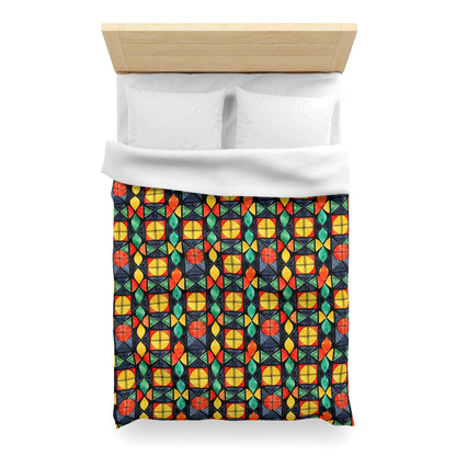 Candlelight Burst Microfiber Duvet Cover