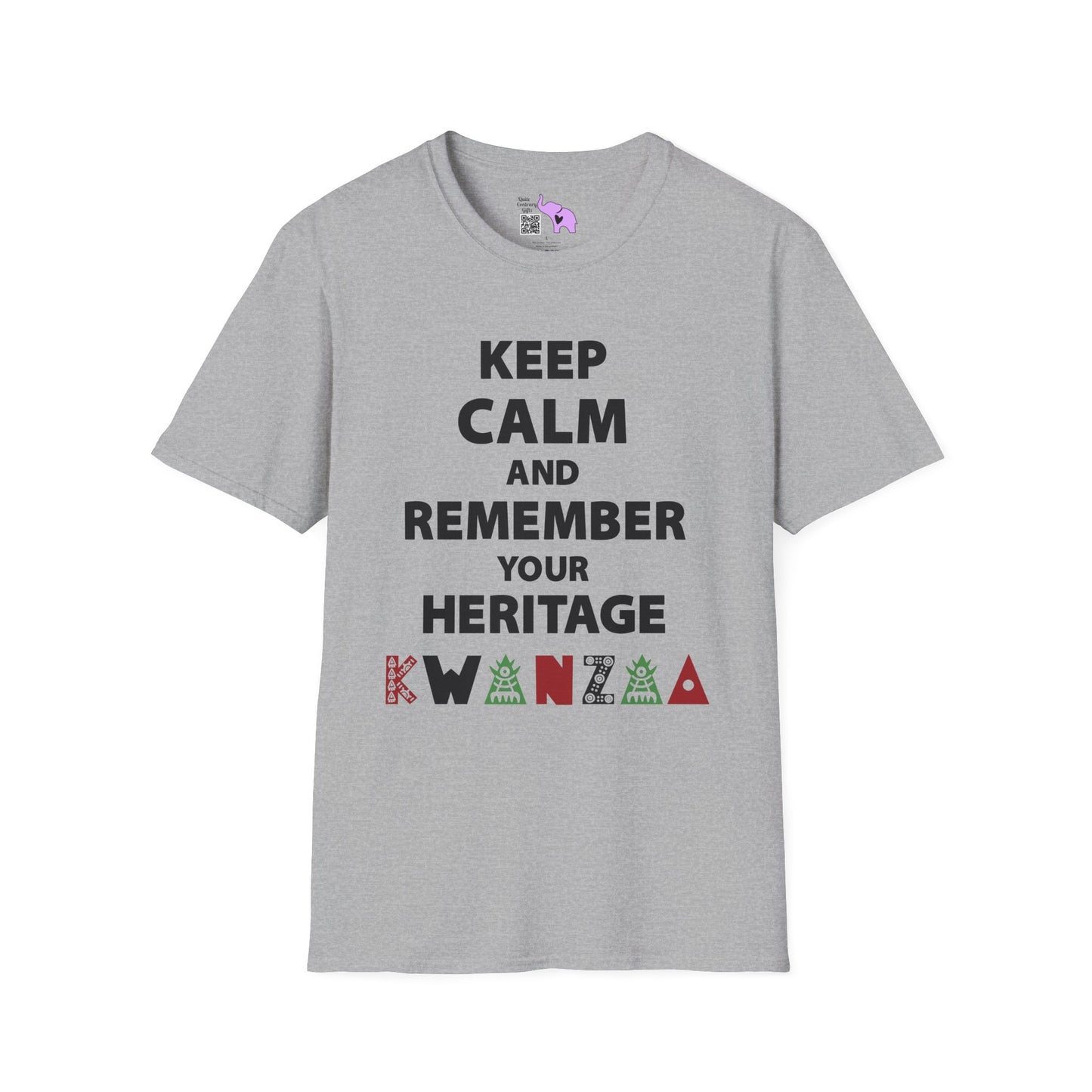 Keep Calm and Remember Your Heritage Kwanzaa Adult T-shirt