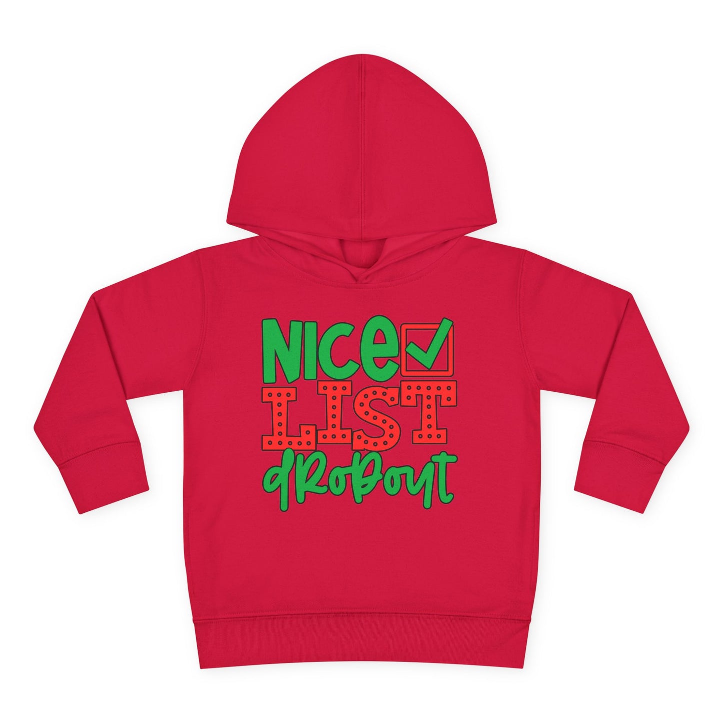 Nice List Dropout Toddler Pullover Fleece Hoodie