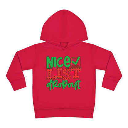 Nice List Dropout Toddler Pullover Fleece Hoodie