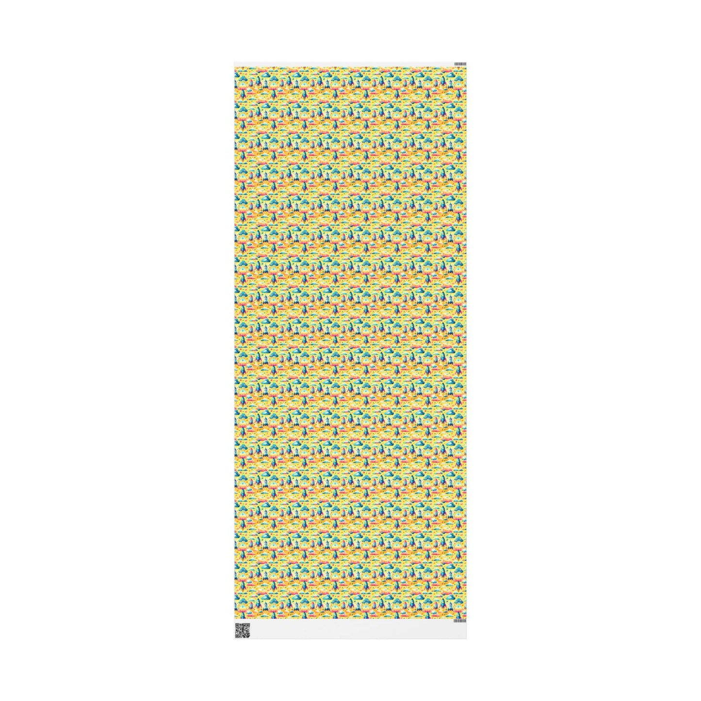 Pastel Rocket Dreams Wrapping Paper