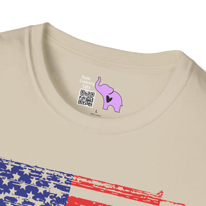 Gun Flag Adult T-shirt