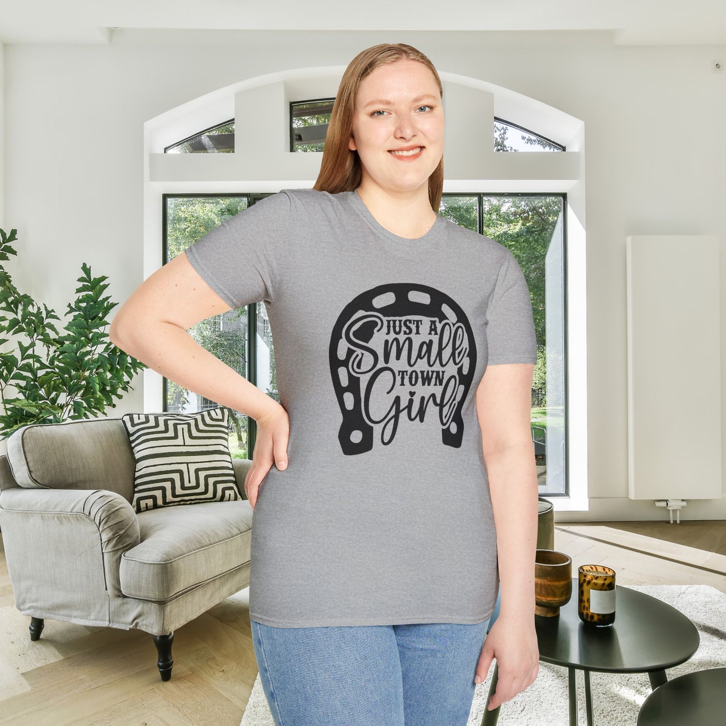 Just A Small Town Girl Adult T-shirt