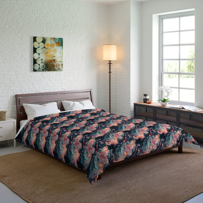 Pink Venom Marble Comforter