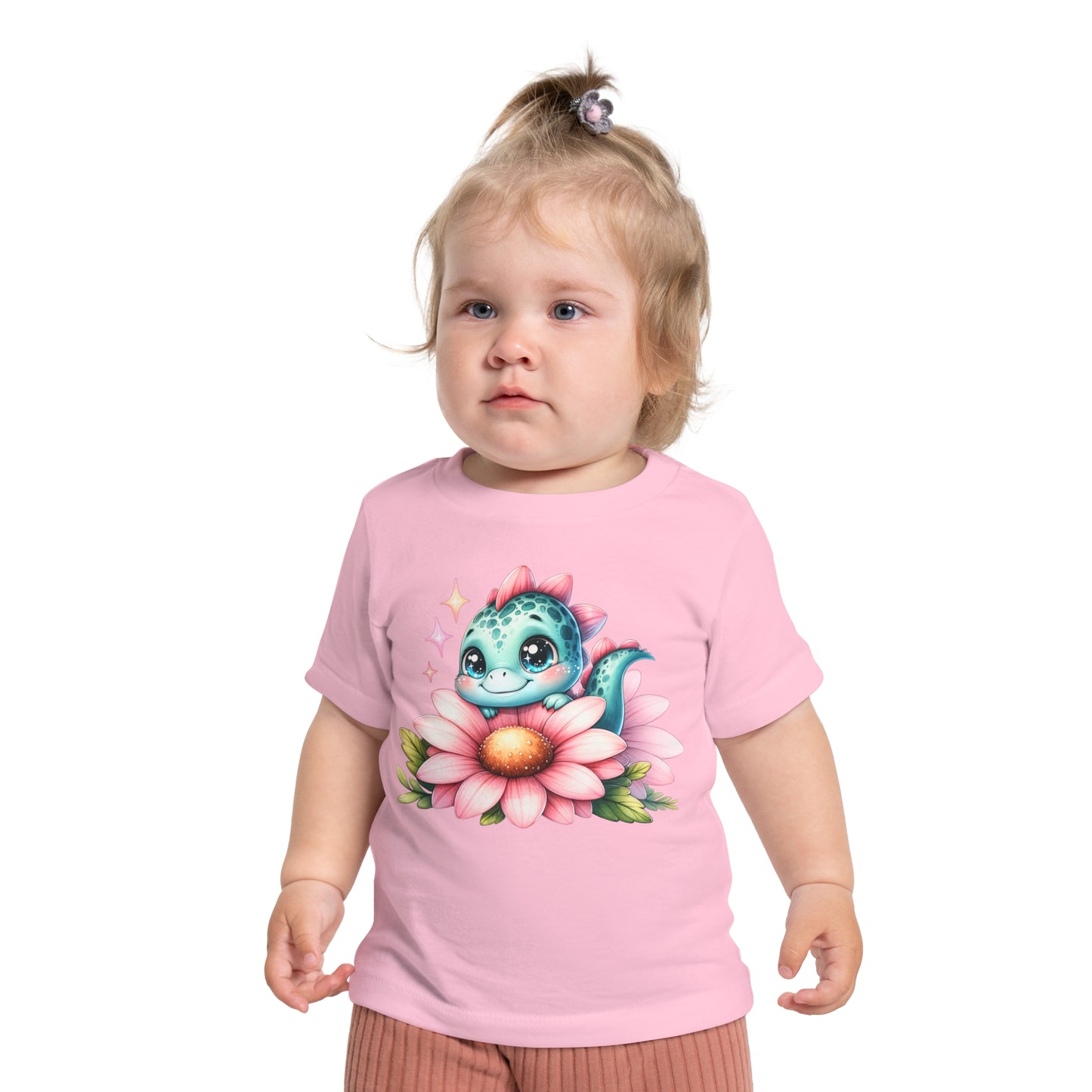 Dinosaur Flower Baby T-Shirt
