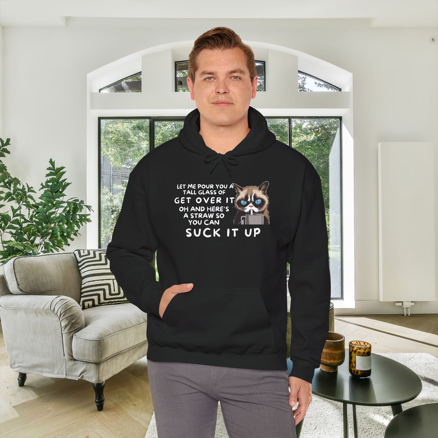 Let Me Pour You A Tall Glass of Get Over It... Adult Heavy Blend™ Hoodie