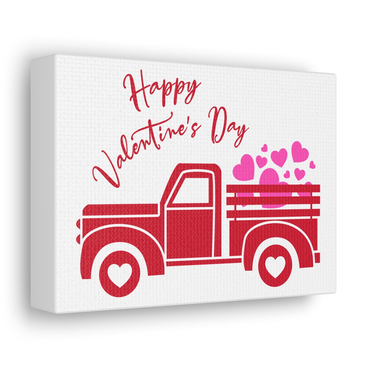 Happy Valentine's Day Classic Truck Canvas Horizontal Wraps w/o Frame