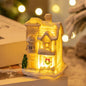 Small Christmas LED Light Up Resin House Village