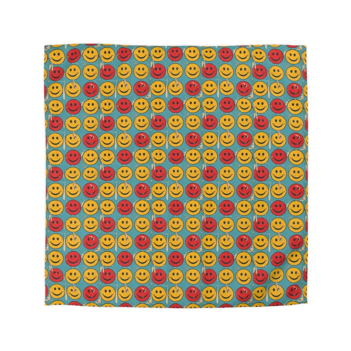 Retro Grins Microfiber Duvet Cover