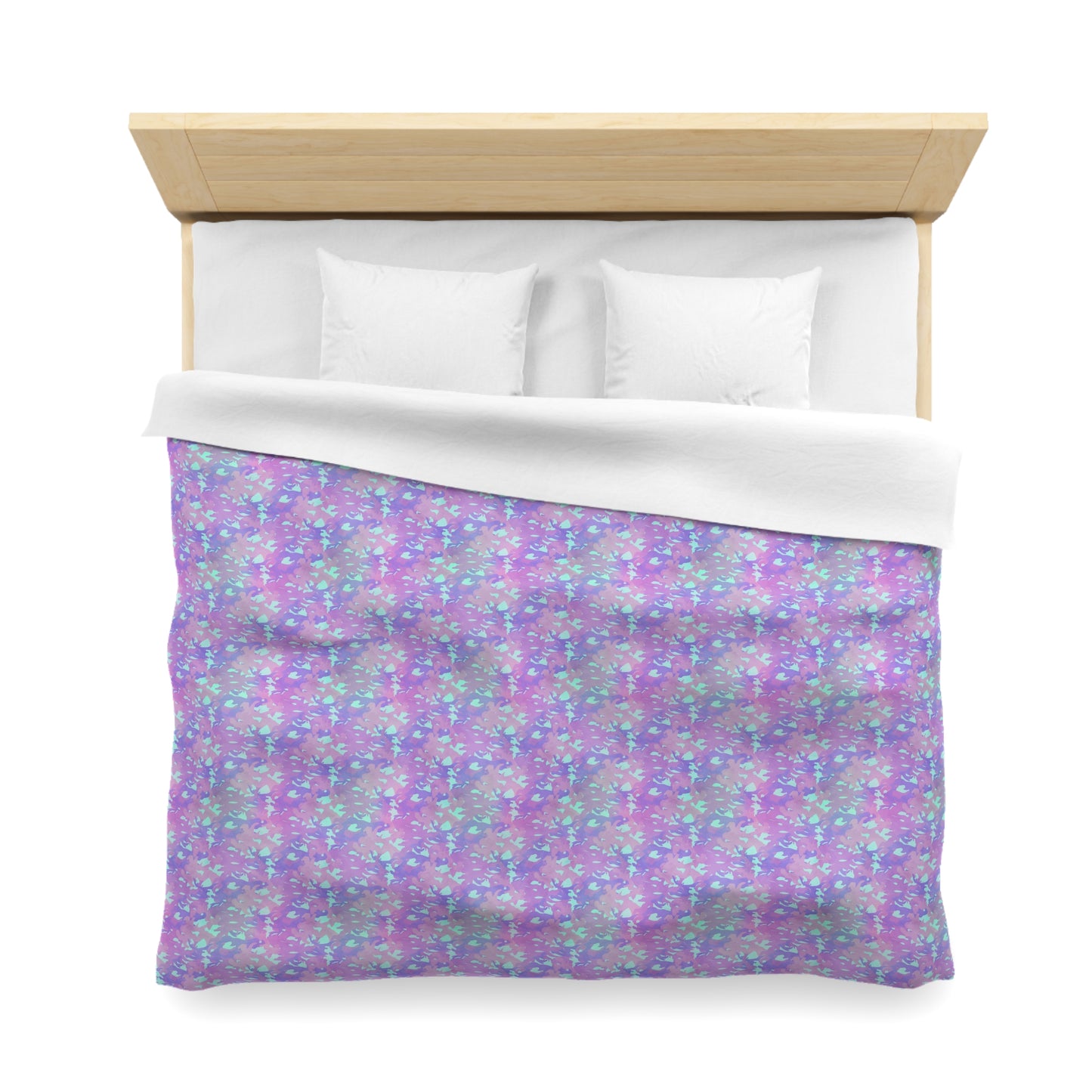 Lavender Mist Camo Microfiber Duvet Cover