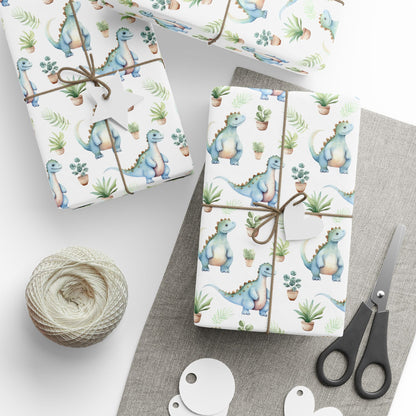 Adorable Dinosaurs Wrapping Paper