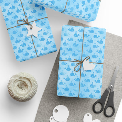 Whale Song Splash Wrapping Paper