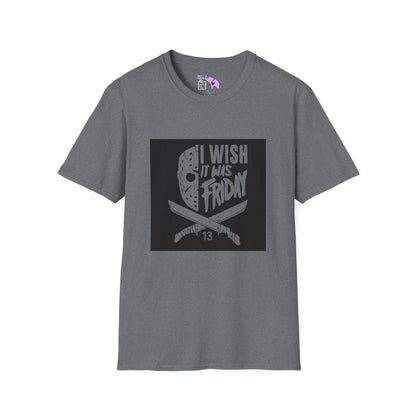 Jason Voorhees I Wish It Was Friday Adult T-shirt