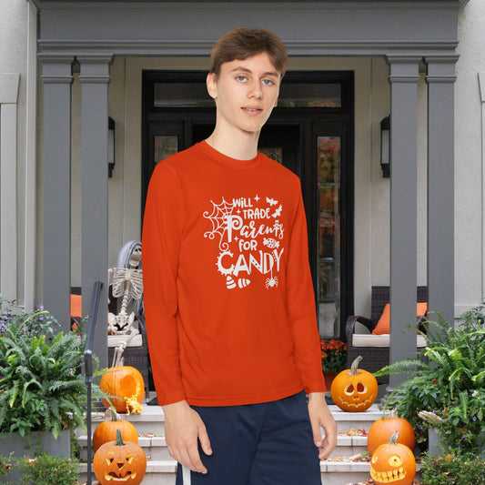 Will Trade Parents For Candy Youth Long Sleeve Tee