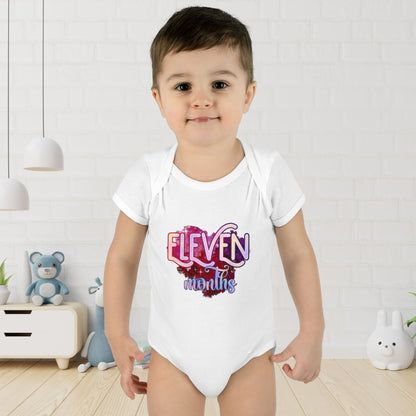 Stardust Baby Milestone Bodysuit-Eleven Months