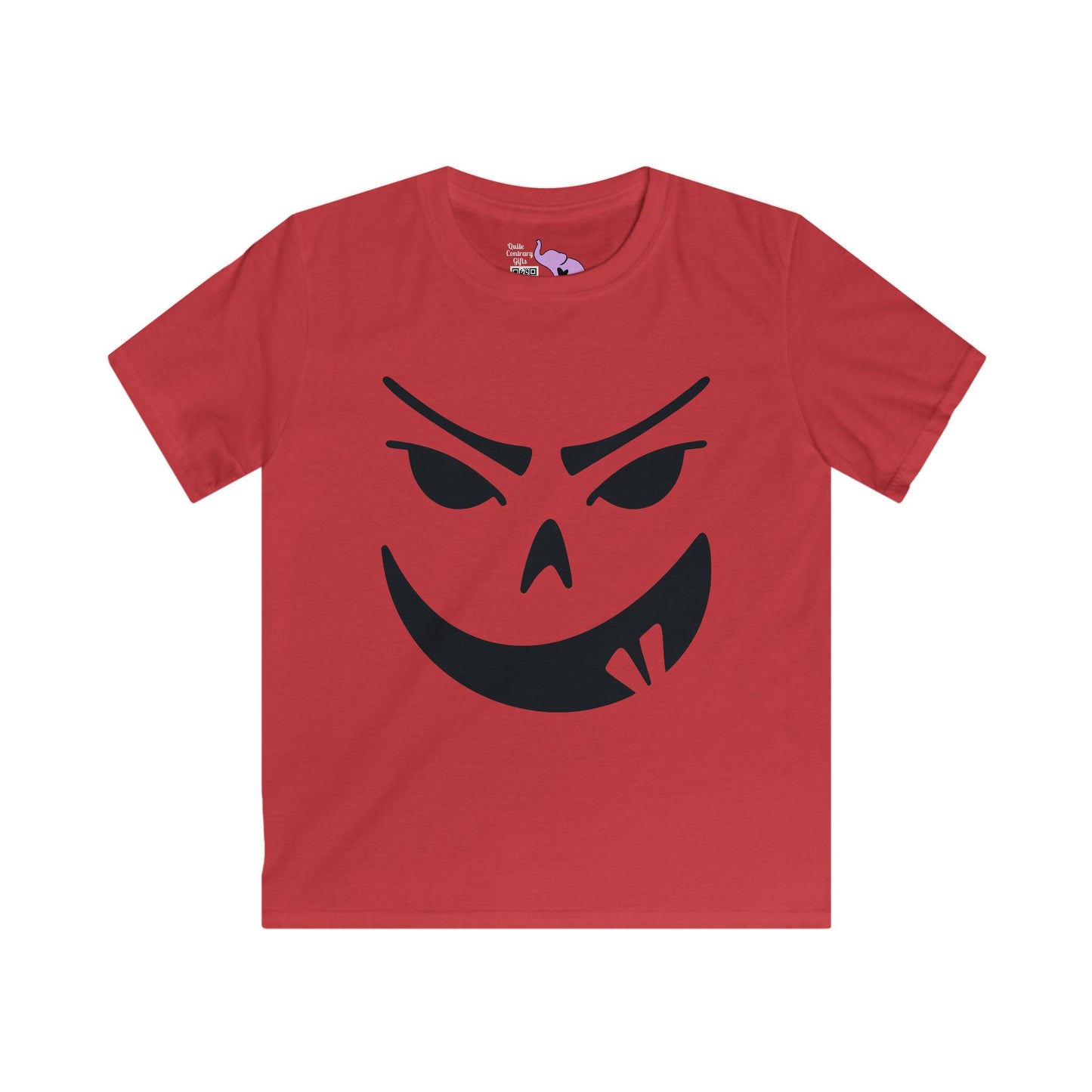 Goofy Grin Jack-O-Lantern Youth Softstyle Tee