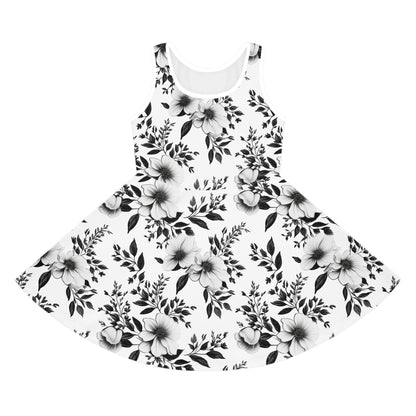Garden Sketch Girls' Sleeveless Sundress