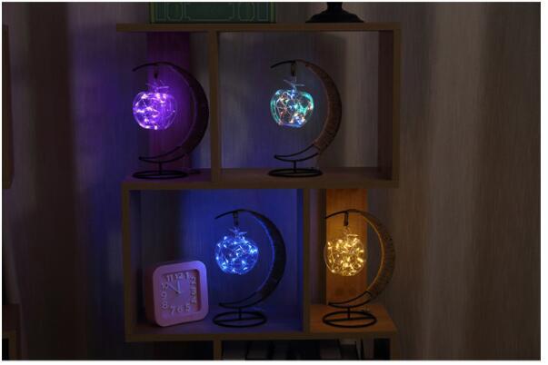 LED Crescent Moon Hanging Table Lamp