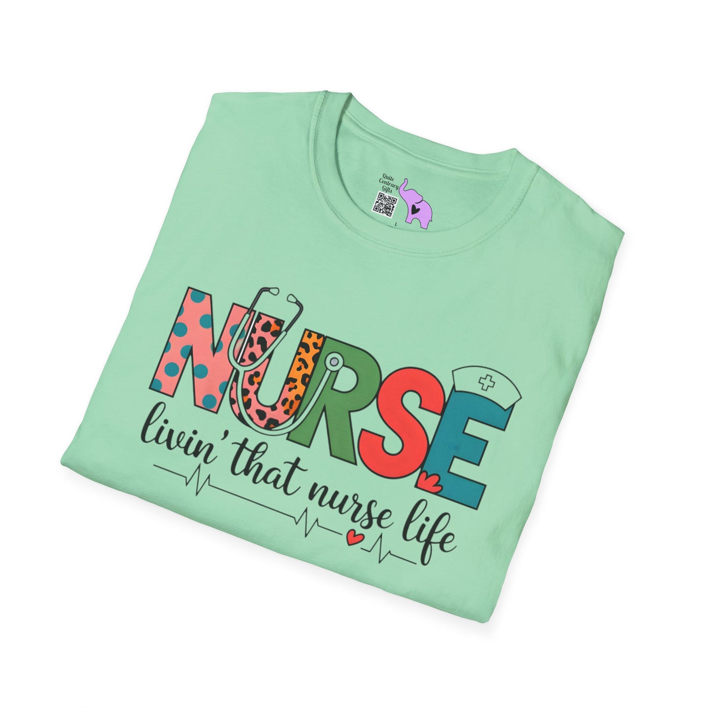 Nurse Livin' That Nurse Life Adult T-shirt